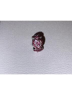 Kay Jewelers Charmed Memories Pink Swarovski Heart Charm